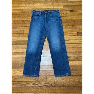 Gap Womens Sky High Straight Jeans Size 12 Blue Dark Wash Stretch Denim Pants